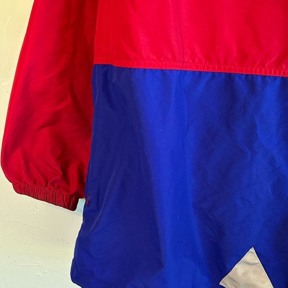 Vintage L.L. Bean Kid’s XL Red/Blue Tribal Design Zip Pullover Gorpcore Jacket - Picture 9 of 14